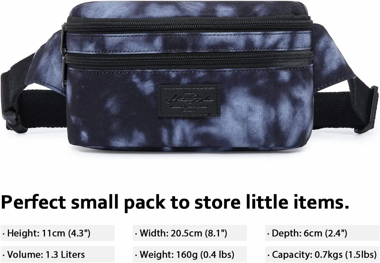 HotStyle 521s Fashion Fanny Pack Small Hiking Waist Bag, 8.0"x2.5"x4.3"