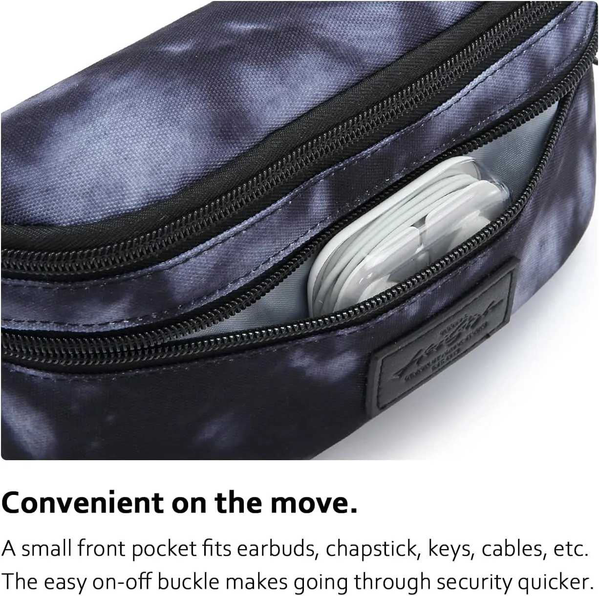 HotStyle 521s Fashion Fanny Pack Small Hiking Waist Bag, 8.0"x2.5"x4.3"