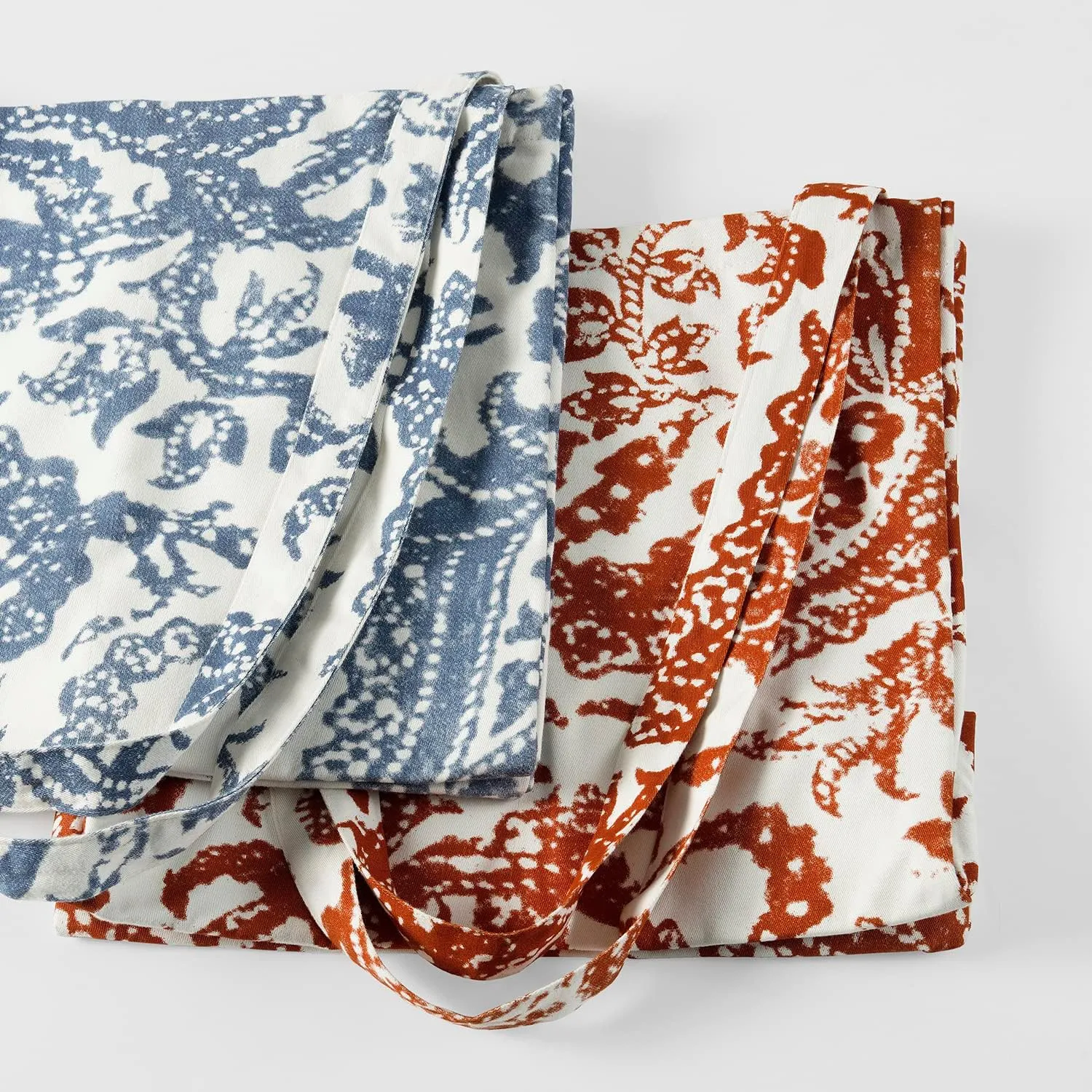 HPD Half Price Drapes Reusable Grocery Shopping Bags, 2 Pack 100% CottonTwill Tote Bags