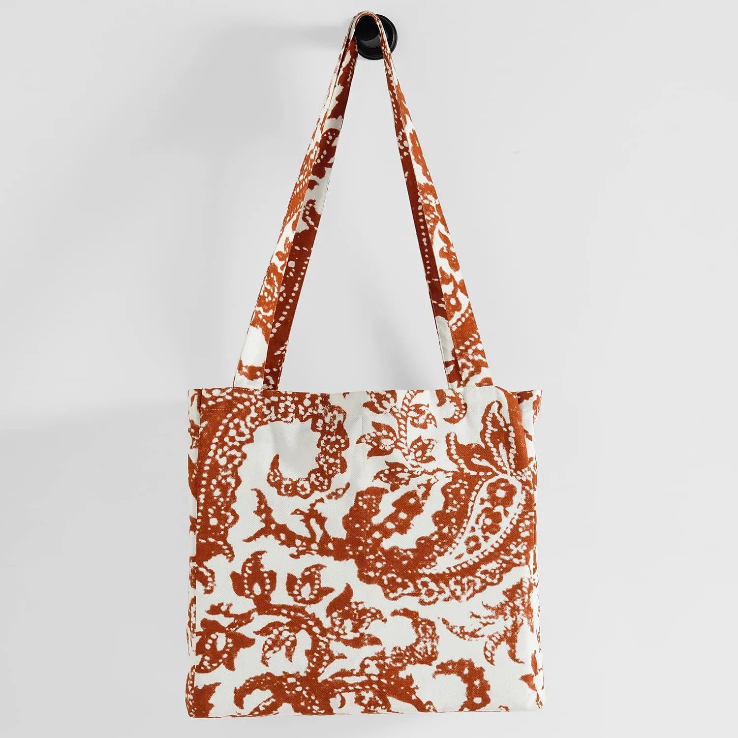 HPD Half Price Drapes Reusable Grocery Shopping Bags, 2 Pack 100% CottonTwill Tote Bags