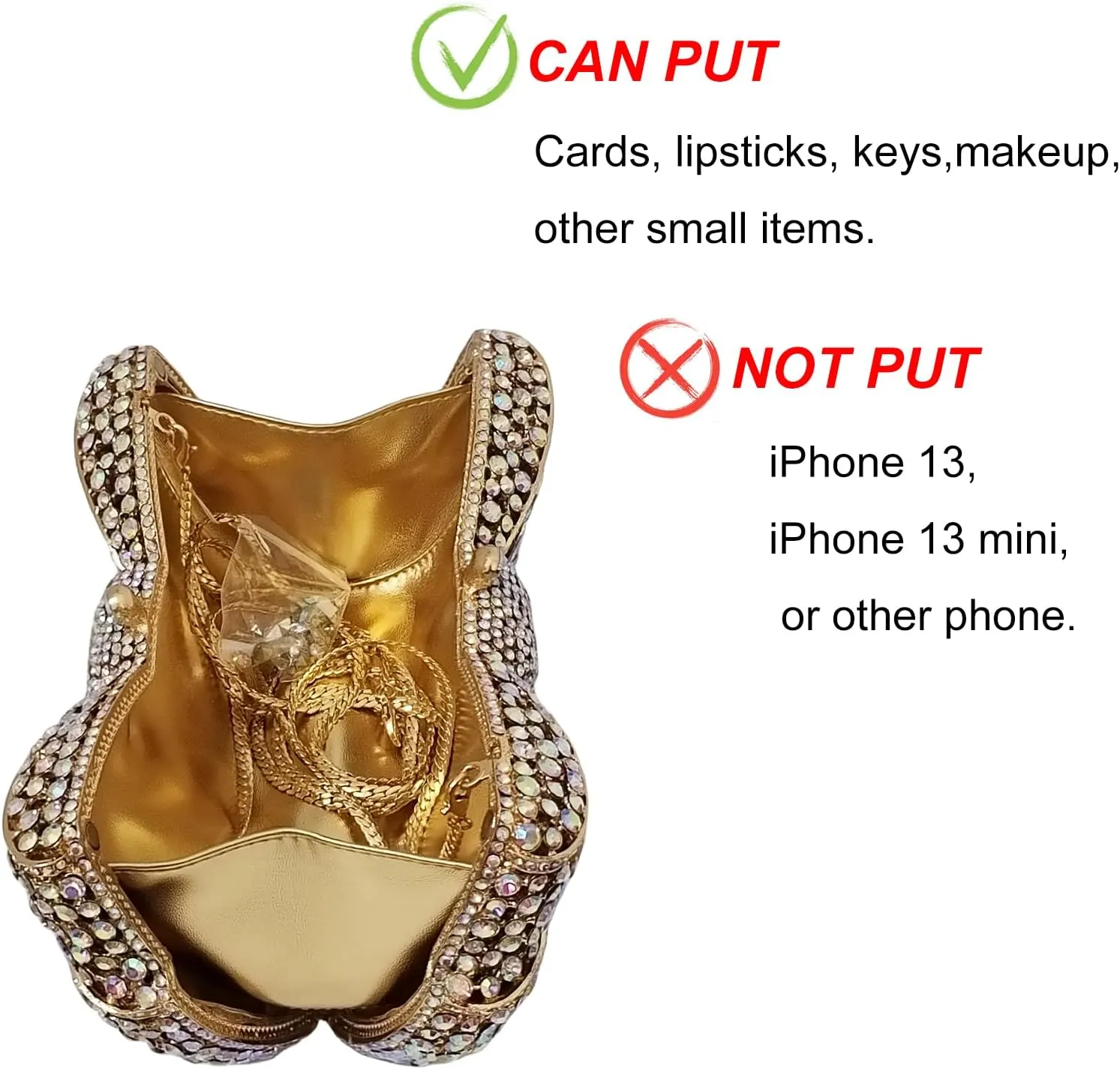 HUANG ZHUANG Bowknot Luxury Crystal Clutch Women Glitter Rhinestone Evening Bag for Party Wedding