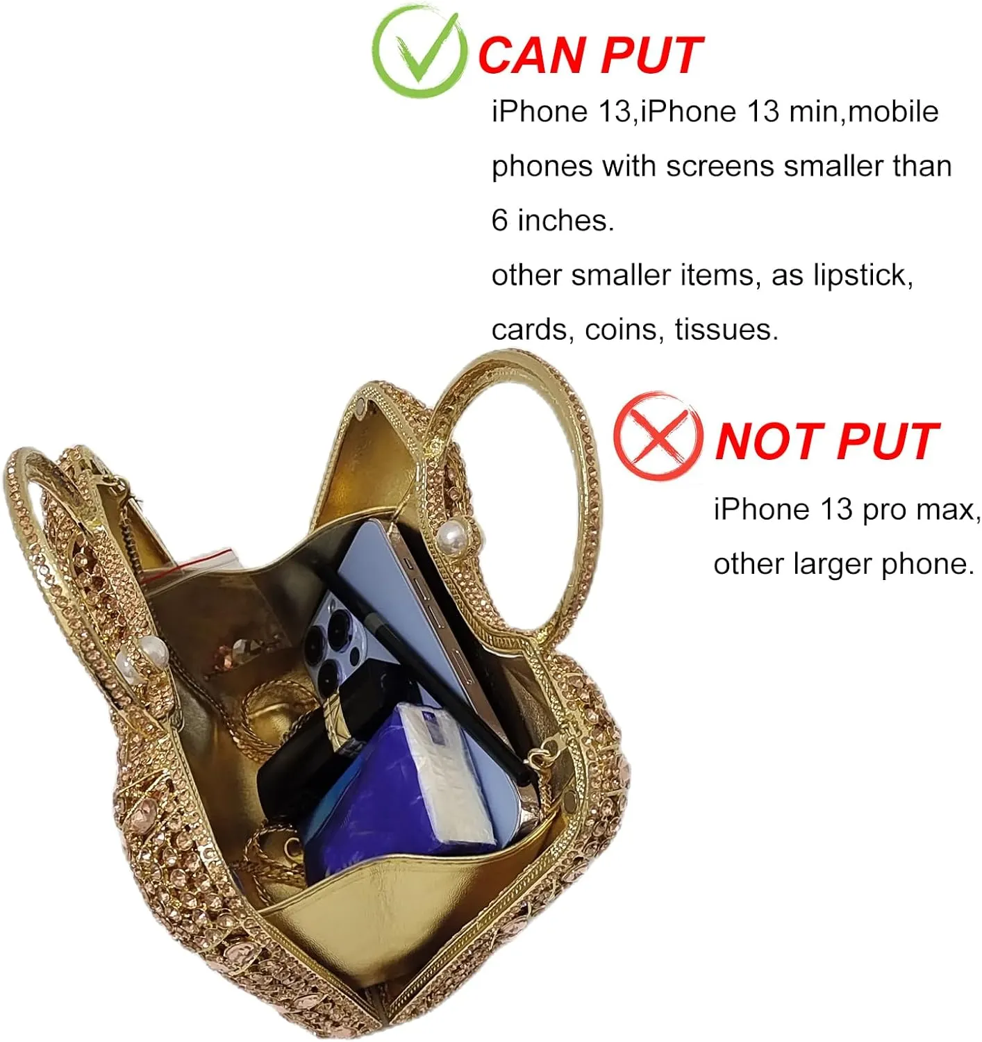 HUANG ZHUANG Elegant Crystal Basket Clutch Women Rhinestone Evening Bag Wedding Formal Party Banquet Purses Handbag
