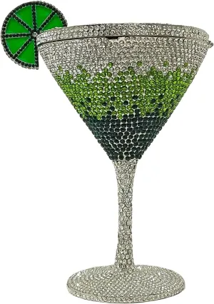 HUANG ZHUANG Goblet Evening Bag Women Cocktail Cup Rhinestone Clutch Purse Funny Crystal Party Bag Cute Prom Handbag