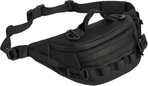 Huntvp Military Fanny Pack Tactical Waist Bag Pack Water-resistant Crossbody Belt Bag Pouch for Hiking Climbing Bumbag (Black)