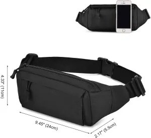 Huntvp Tactical Fanny Pack Small Military WR Nylon Waist Bag Money Belt Bumbag for Daily Use Travel Hiking Climbing Running