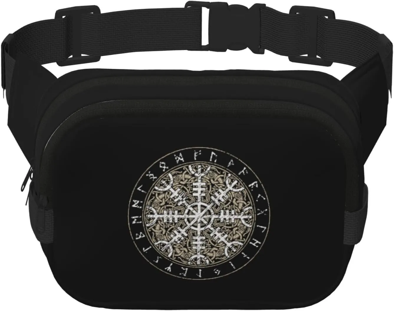 Icelandic Magical Staves Scandinavian Fanny Belt Bag Waist Pack Crossbody Bags Bum Bag For Running Hiking Travel Workout Adjustable Strap Crossbody Fanny Pack For Women Men pattern58