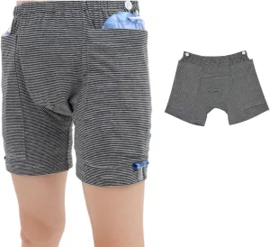 Incontinence Care Trousers, Catheter Underwear for Elderly with Double Pockets, Urinate Drainage Bag Pants for Catheter Nephrostomy Bag for Incontinence and Ostomy Patients (Men, XL)