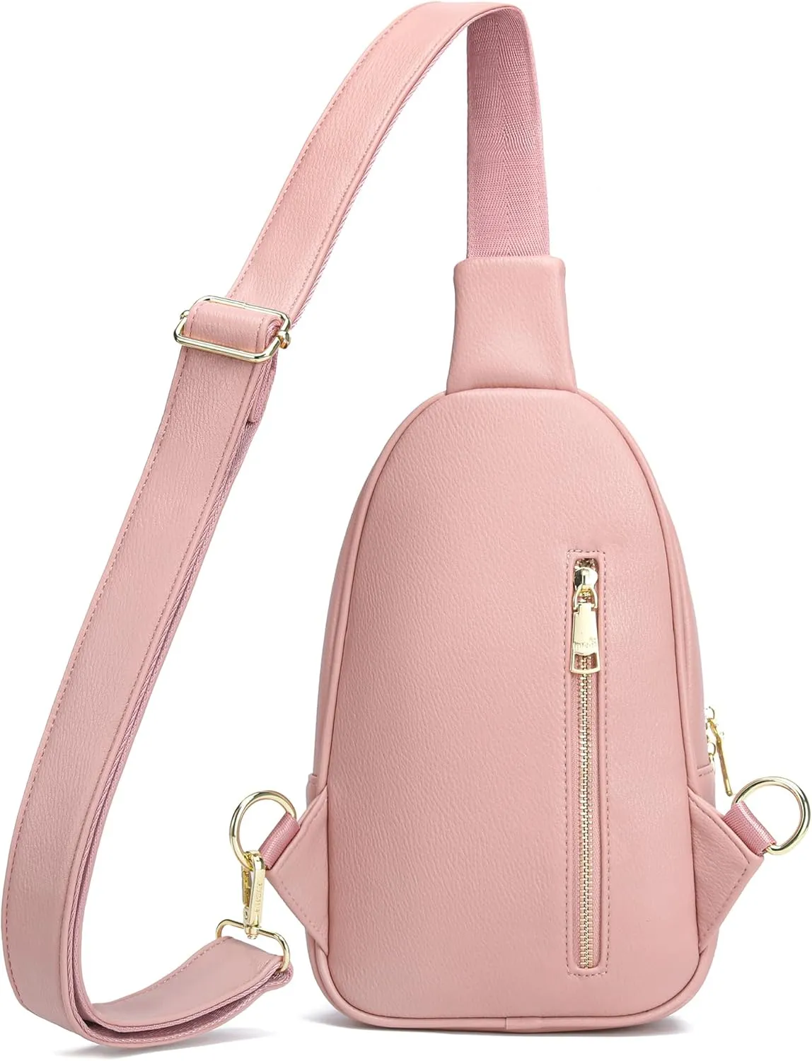 INICAT Crossbody Sling Bags Fanny Packs Leather Purses Chest Bag for Women