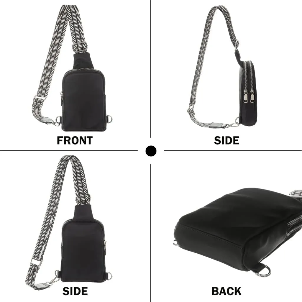 INICAT Nylon Small Crossbody Bags for Women 1L Sling Bag for Men Shoulder Bag Fanny Pack Travel Essentials