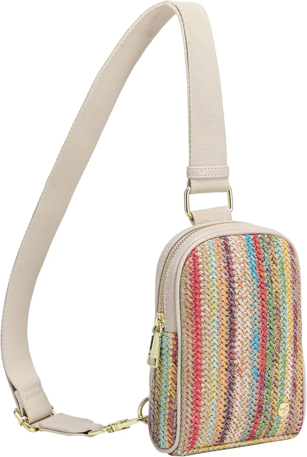 INICAT Summer Straw Bag Small Sling Beach Bag Crossbody Bags for Women