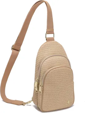 INICAT Summer Straw Bag Small Sling Beach Bag Crossbody Bags for Women
