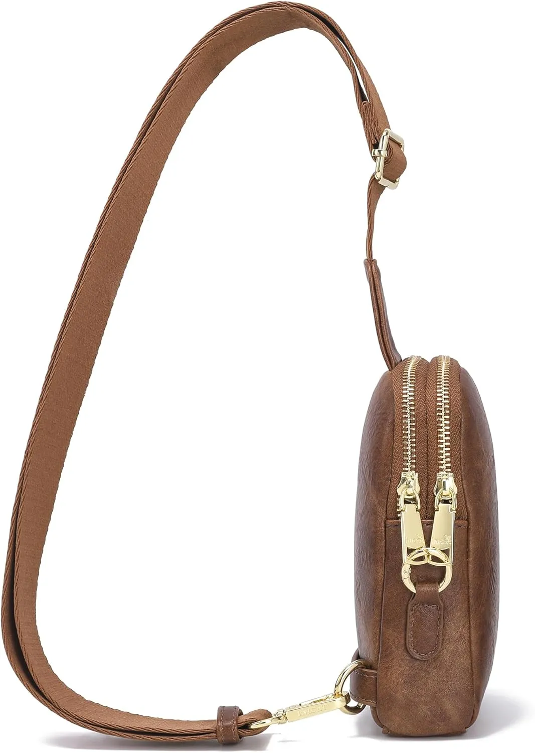 INICAT Travel Small Sling Bag Leather Crossbody Bags for Women Fanny Packs Cross Body Bag for Woman Cross Body Purses