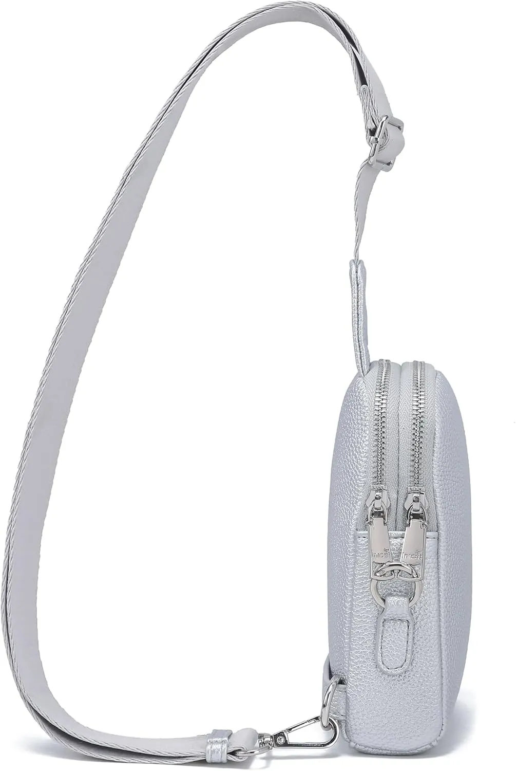 INICAT Travel Small Sling Bag Leather Crossbody Bags for Women Fanny Packs Cross Body Bag for Woman Cross Body Purses
