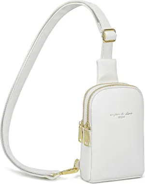 INICAT Travel Small Sling Bag Leather Crossbody Bags for Women Fanny Packs Cross Body Bag for Woman Cross Body Purses