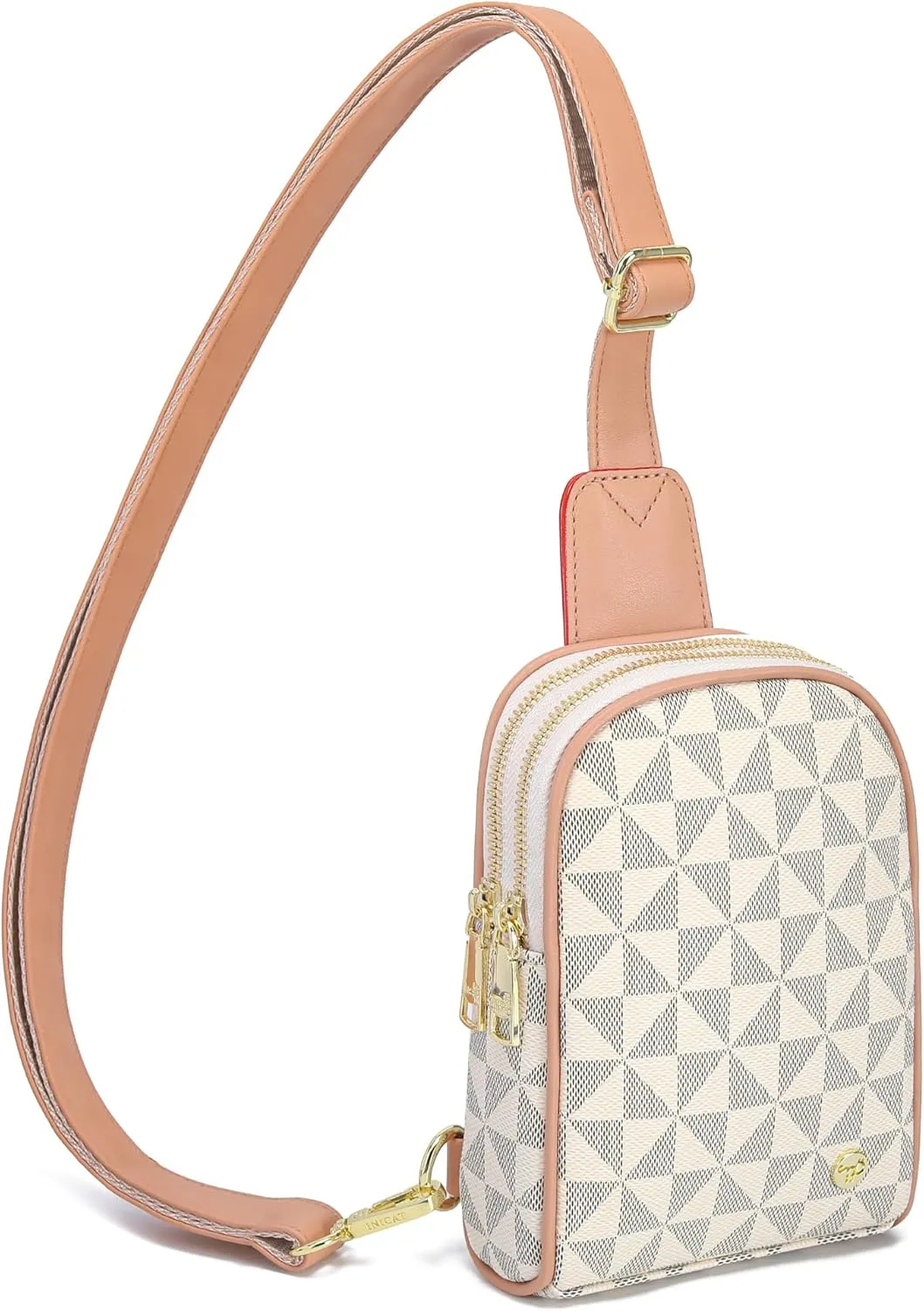 INICAT Travel Small Sling Bag Leather Crossbody Bags for Women Fanny Packs Cross Body Bag for Woman Cross Body Purses