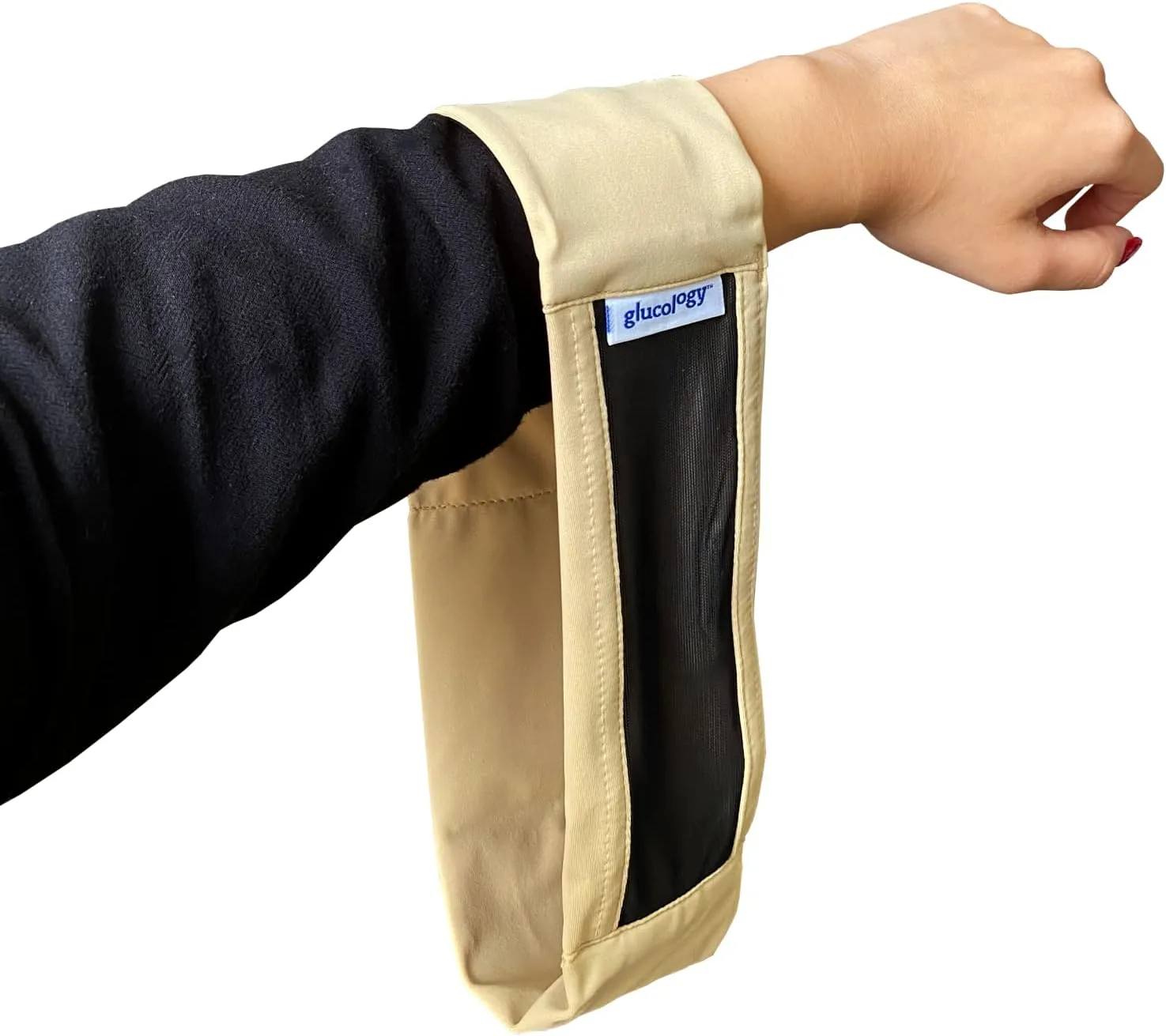 Insulin Pump Holder Waist Belt for Kids, Breathable, Elastic & Soft Fabric with Mesh for Easy Viewing, Ideal for Sleeping and Daily Use (18''–22'', Black)