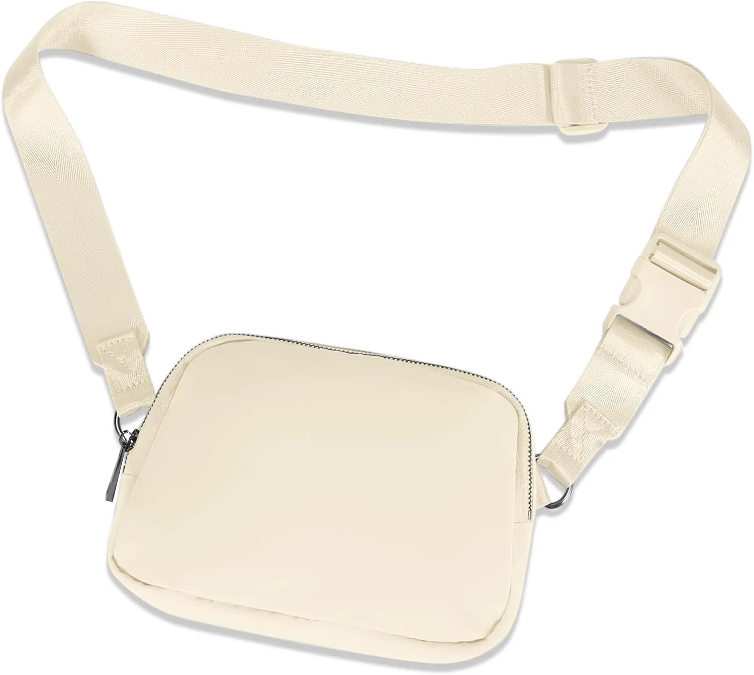 INTINI Everywhere Belt Bag – Large, Crossbody Fanny Pack Women 56 Inch Plus Size Waist Cross Body Fashion (White)