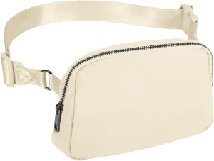 INTINI Everywhere Belt Bag – Large, Crossbody Fanny Pack Women 56 Inch Plus Size Waist Cross Body Fashion (White)