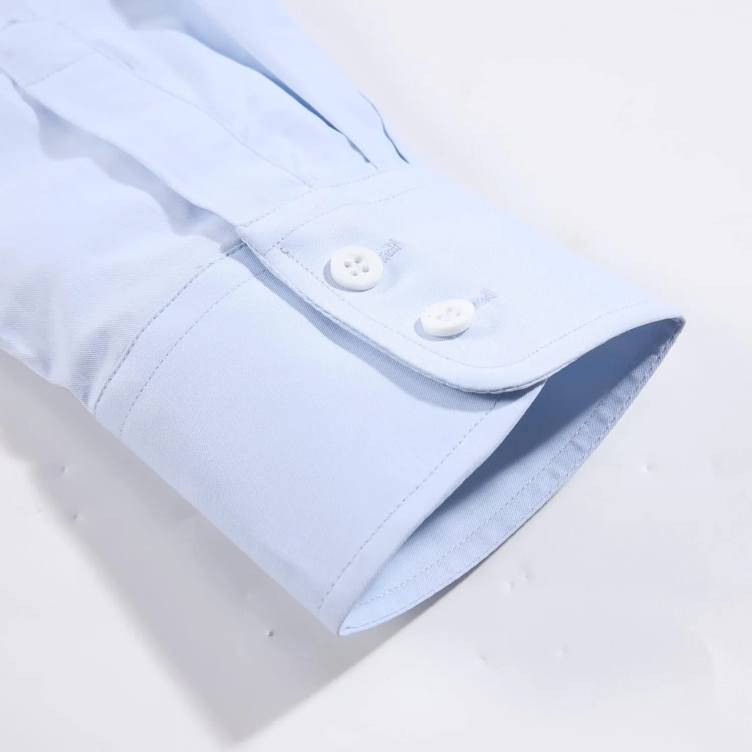 JANEO BRITISH APPAREL Nos Tibi Serviat UK Co Mens Plain Long Sleeve Formal Dress Shirts,Regular Fit,Double & Single Cuff