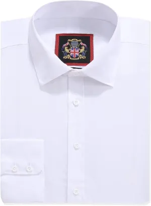 JANEO BRITISH APPAREL Nos Tibi Serviat UK Co Mens Plain Long Sleeve Formal Dress Shirts,Regular Fit,Double & Single Cuff