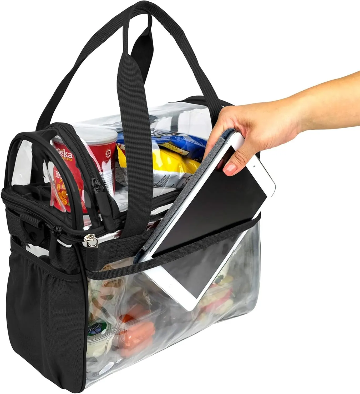 J.CARP Clear Bag Heavy Duty Backpack Durable Transparent See Through Bag