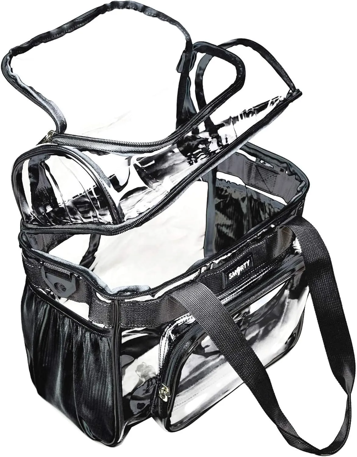 J.CARP Clear Bag Heavy Duty Backpack Durable Transparent See Through Bag