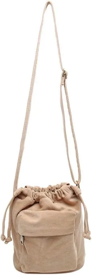 Jeelow Small Canvas Crescent Tote Handbag Mini Crossbody Cellphone Sling Bag Purses With Adjustable Strap & Zipper