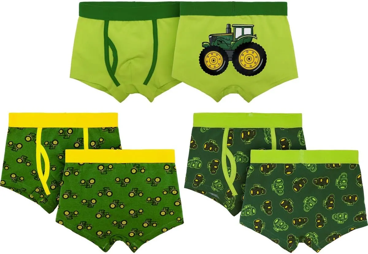 John Deere Boys' Toddler Child Boxer Brief Underwear
