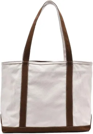 JSEIAJB Simple Canvas Bag Women's Handbag Striped Strap Large Capacity Ladies Square Tote Shopping Bag