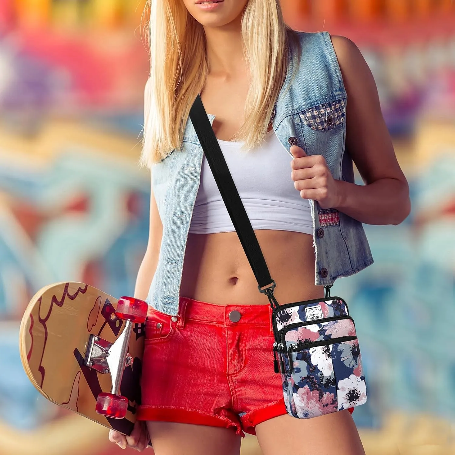 KAMO Multifunction Phone Waist Bag - Diagonal Crossbody Purse for Women & Men