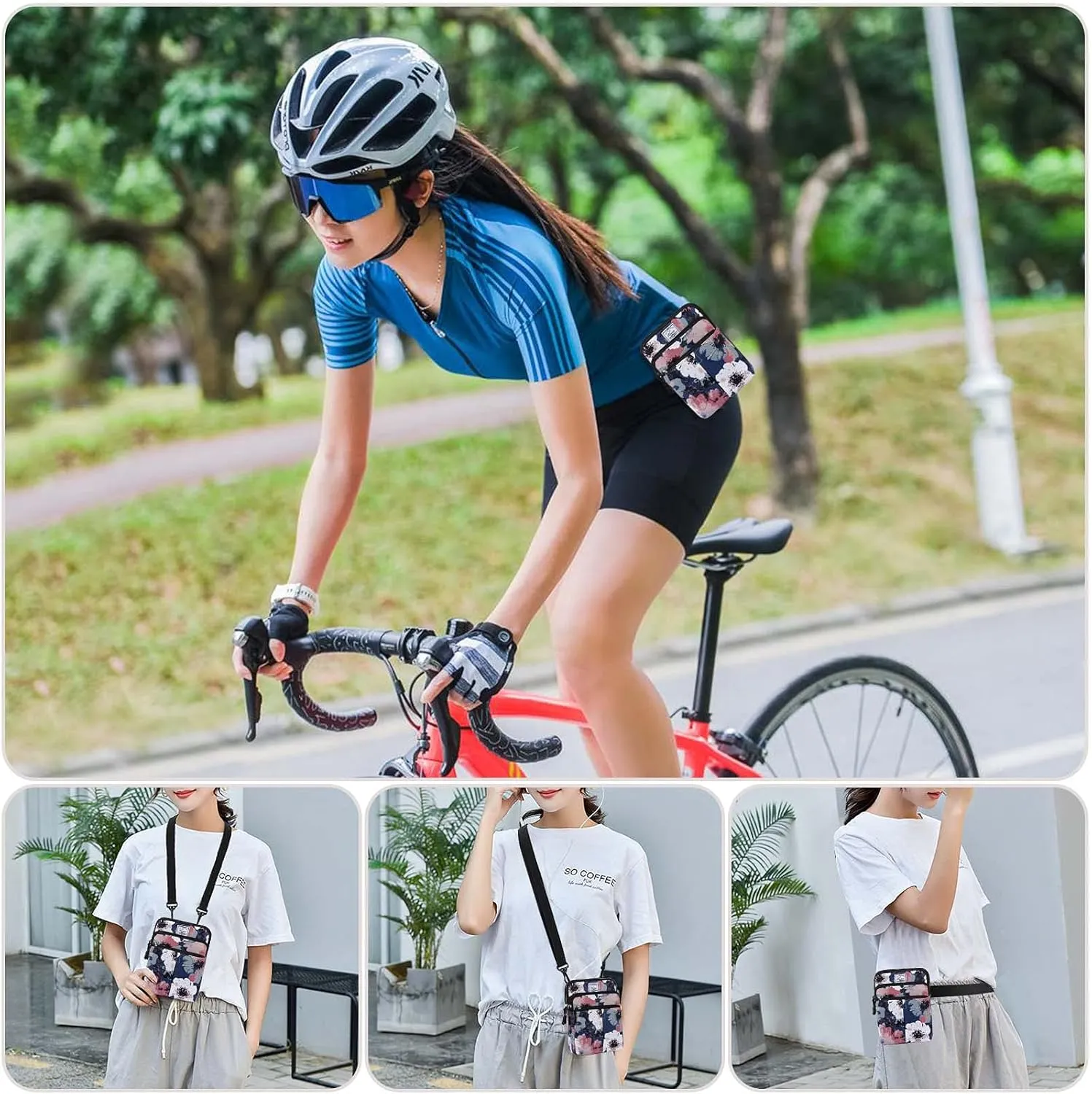 KAMO Multifunction Phone Waist Bag - Diagonal Crossbody Purse for Women & Men