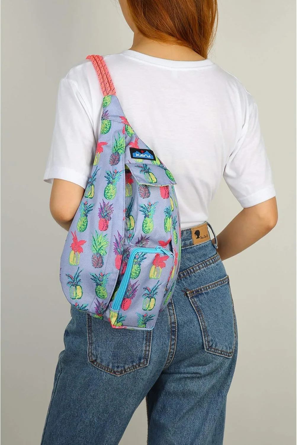 KAVU Mini Rope Sling Pack with Adjustable Rope Shoulder Strap