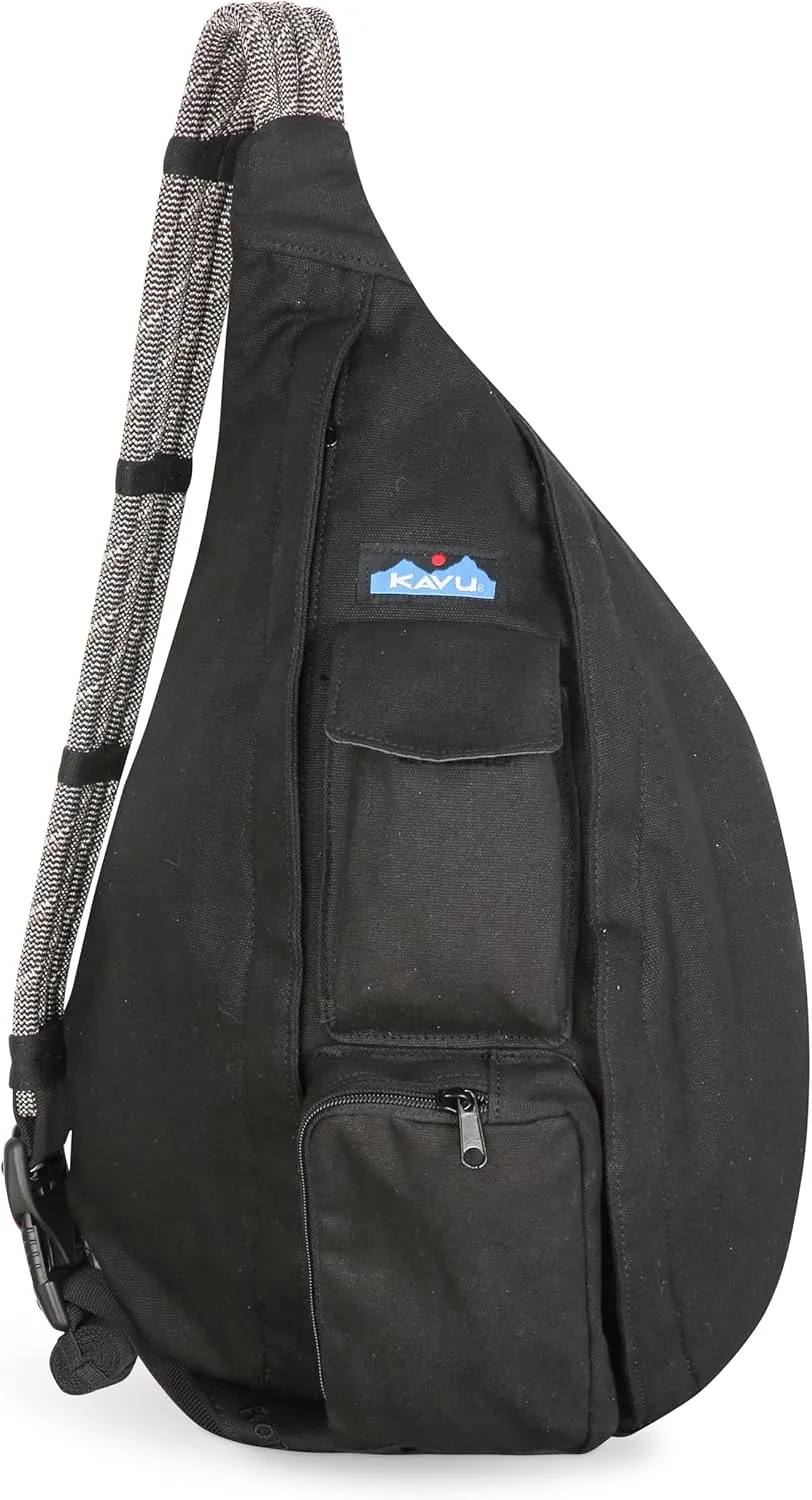 KAVU Original Rope Bag Sling Pack with Adjustable Rope Shoulder Strap