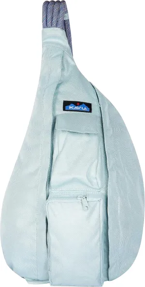 KAVU Original Rope Sling Bag with Adjustable Rope Shoulder Strap - Cool Aqua