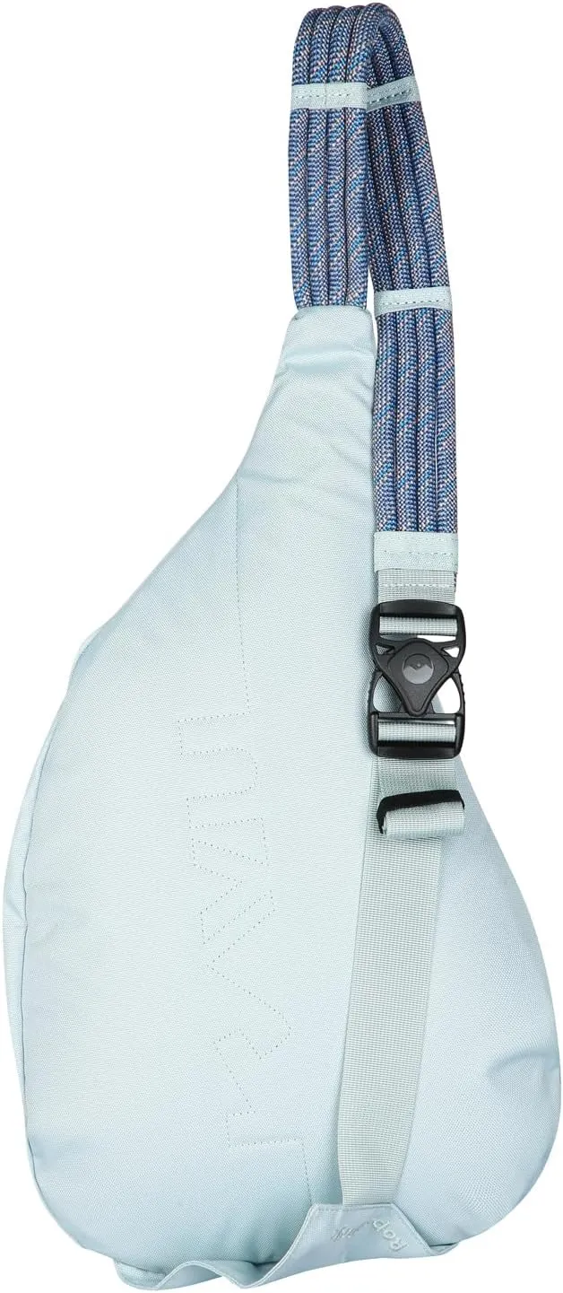 KAVU Original Rope Sling Bag with Adjustable Rope Shoulder Strap - Cool Aqua