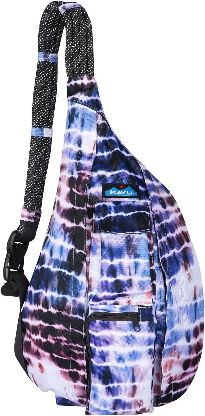 KAVU Original Rope Sling Bag with Adjustable Rope Shoulder Strap - Drift Tide