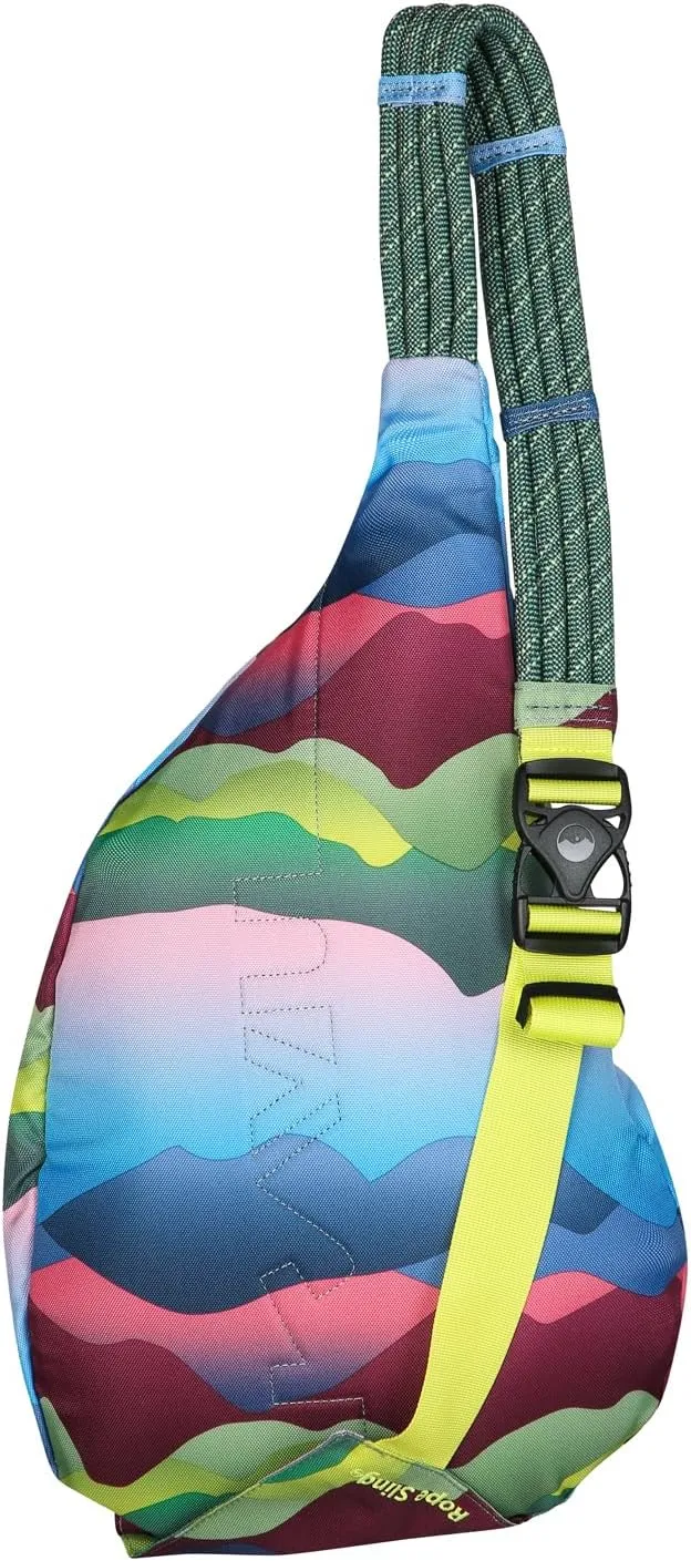 KAVU Original Rope Sling Bag with Adjustable Rope Shoulder Strap - Mountain Fade
