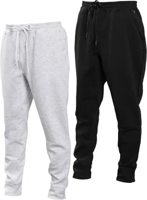 Kenneth Cole REACTION Stretch Scuba Knit Tapered Sweatpants for Men 2-Pack, Active Mens Joggers with Pockets, 2-Pack