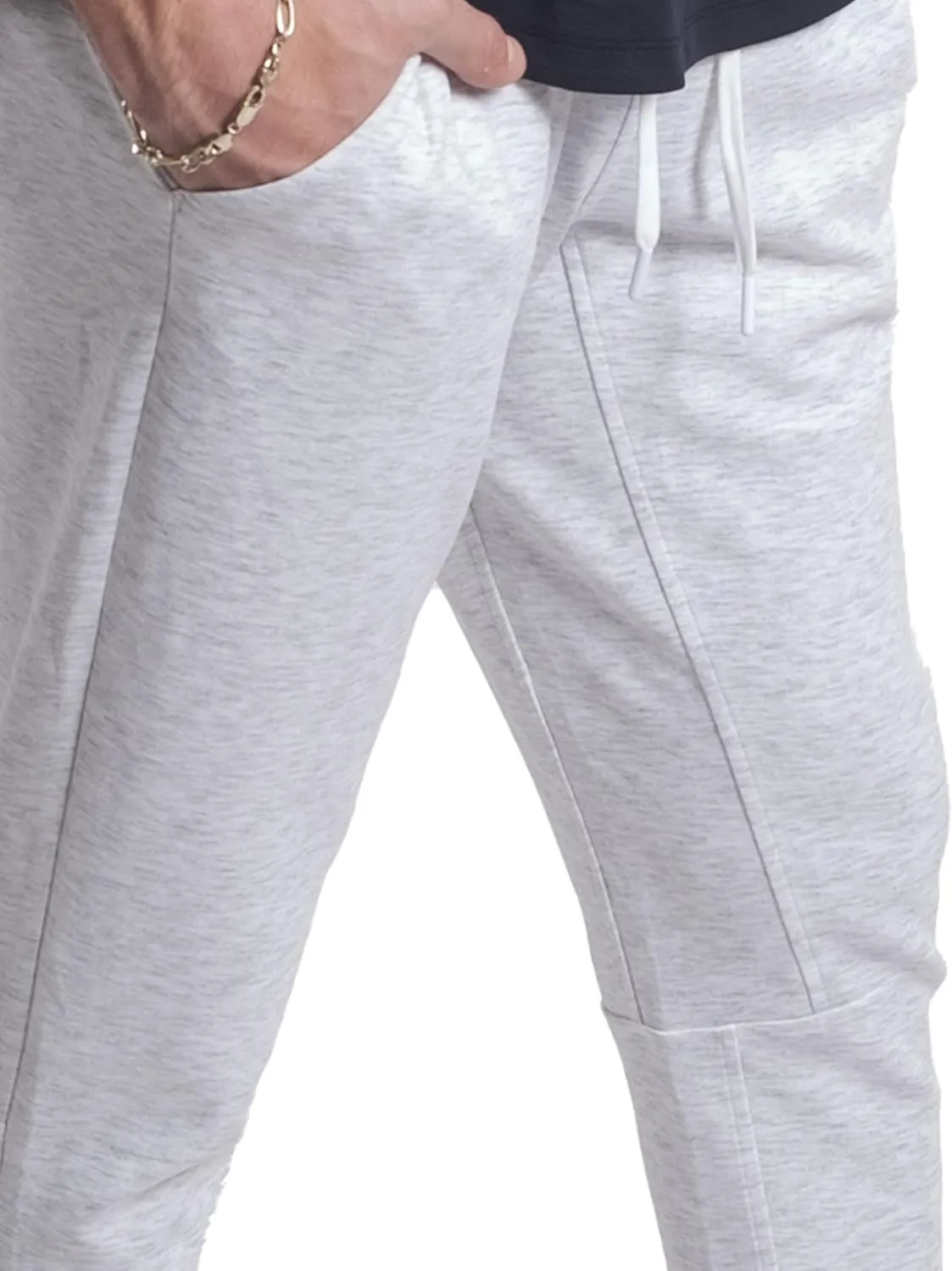 Kenneth Cole REACTION Stretch Scuba Knit Tapered Sweatpants for Men 2-Pack, Active Mens Joggers with Pockets, 2-Pack