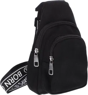 KESYOO Canvas Chest Bag Waist Pack for Women Glitter Fanny Pack for Travel and Everyday Use Trendy Belt Bag for Casual Outings