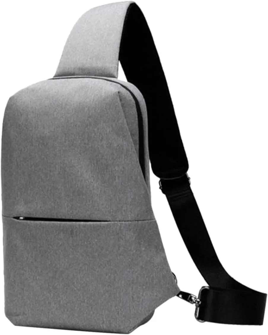 KESYOO Sports Bag Shoulder Bag Mens Crossbody Bag Sports Crossbody Bag Sling Bag Cross Bag for Men Man Bag for Men Crossbody Messenger Bag for Men Shoulder Chest Bag Light Grey