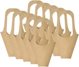 KOMBIUDA Elegant Flower Packing Bags 20pcs Kraft Paper Bouquet Sleeves Freshness-preserving for Long-lasting Beauty
