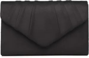 Labair Women's Evening Handbags Pleated Suede Evening Bag Velvet Clutch Bag Wedding Bridal Formal Purse.