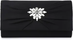 Labair Women's Evening Handbags Pleated Suede Evening Bag Velvet Clutch Bag Wedding Bridal Formal Purse.