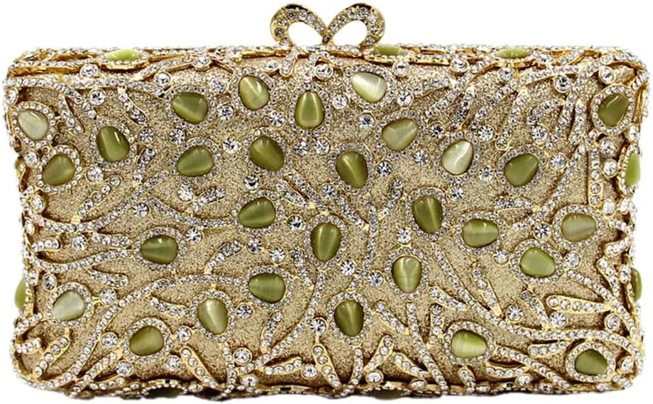 Ladies Evening-Bag Chain Rhinestone Wedding Clutch-Purse Luxury-Handbag