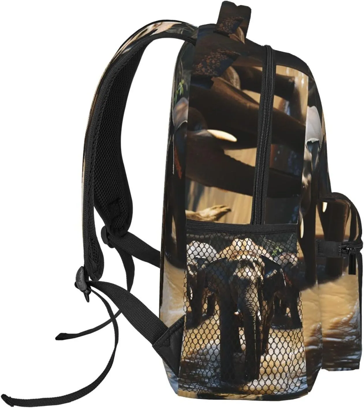 Laptop Backpack Lightweight Daypack for Men Women Elephant drinking water Backpack Laptop Bag for Travel Hiking