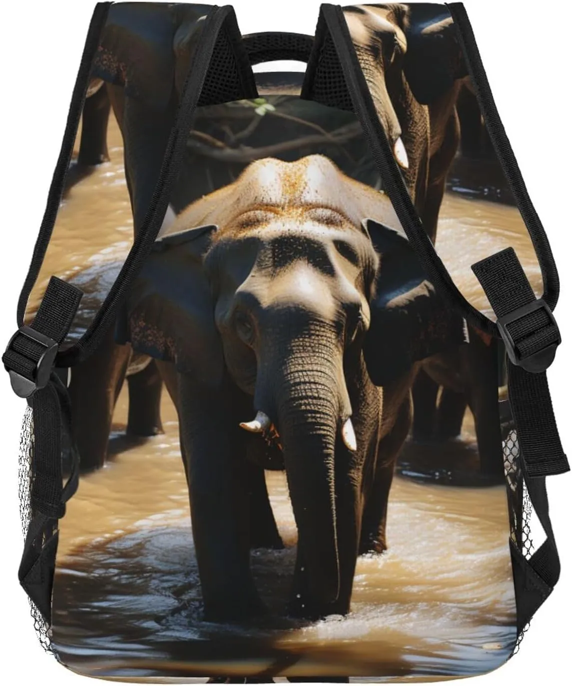 Laptop Backpack Lightweight Daypack for Men Women Elephant drinking water Backpack Laptop Bag for Travel Hiking