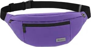 Large Crossbody Fanny Pack for men women with 4-Zipper Pockets,Waist bag for Workout Traveling Hiking Running Walking Outdoors Sport Fishing Waist Pack