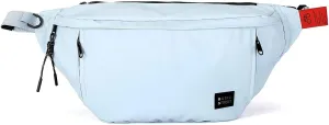 Large Crossbody Fanny Pack for Women Men,Waterproof Waist Bag Pack with Adjustable Strap & 5-Zipper Pockets.Light Blue,Medium