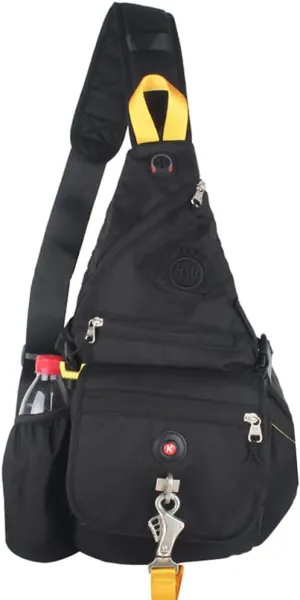 Large Sling Bag Backpack Pack 13 inches Laptop Bag Satchel School Travel Bag Black